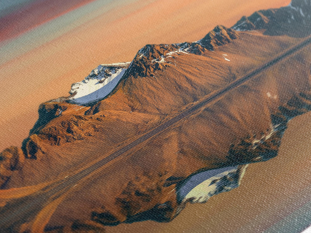 Vestrahorn Mountains Canvas Print, Iceland Sunset Wall Art, Stokksnes Landscape Artwork, Scandinavian Nature Decor, Icelandic Mountain Scene