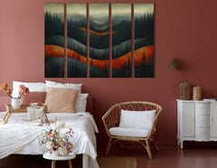 Mysterious Forest Landscape Wall Decor  
