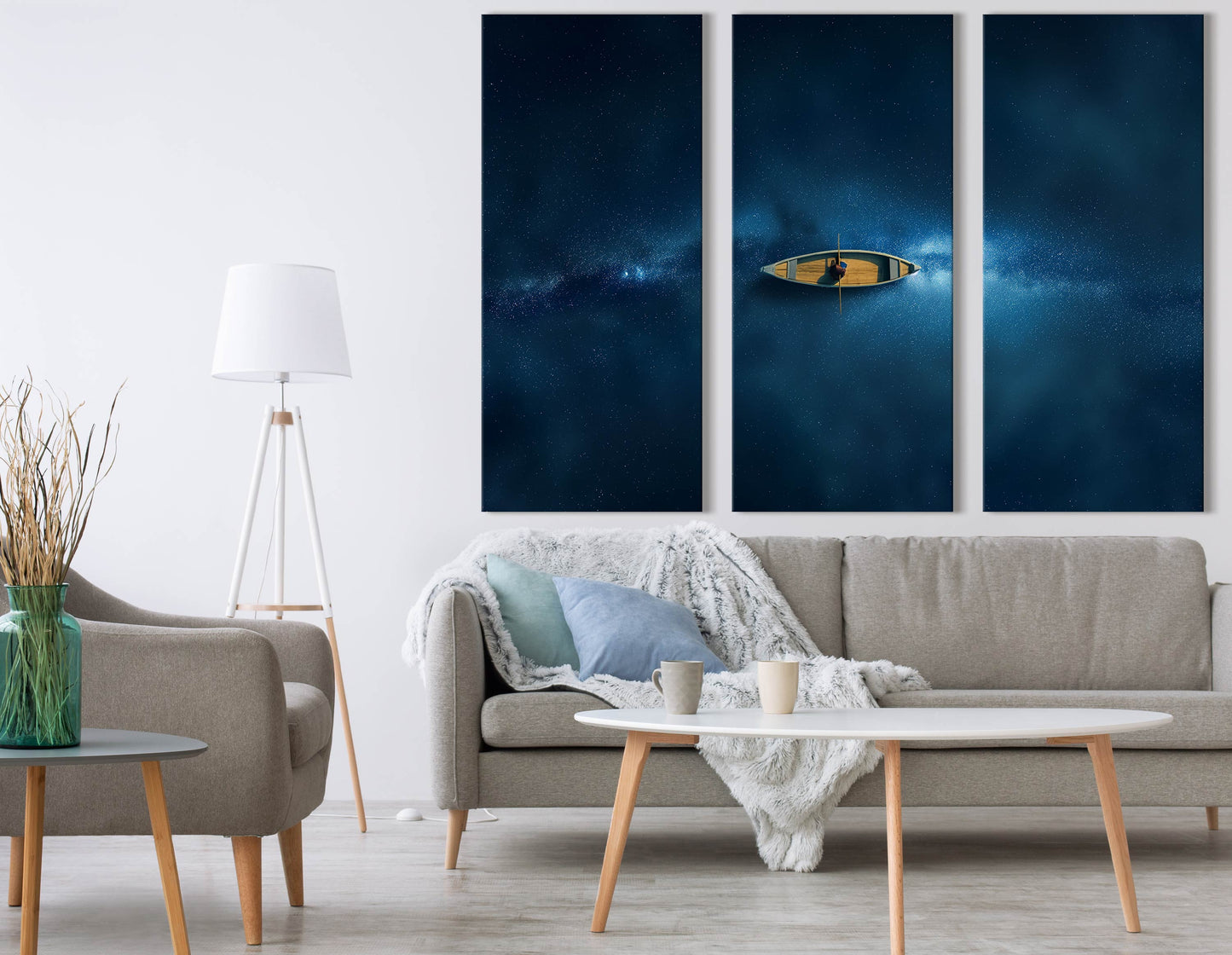 Milky Way Canoe Wall Art