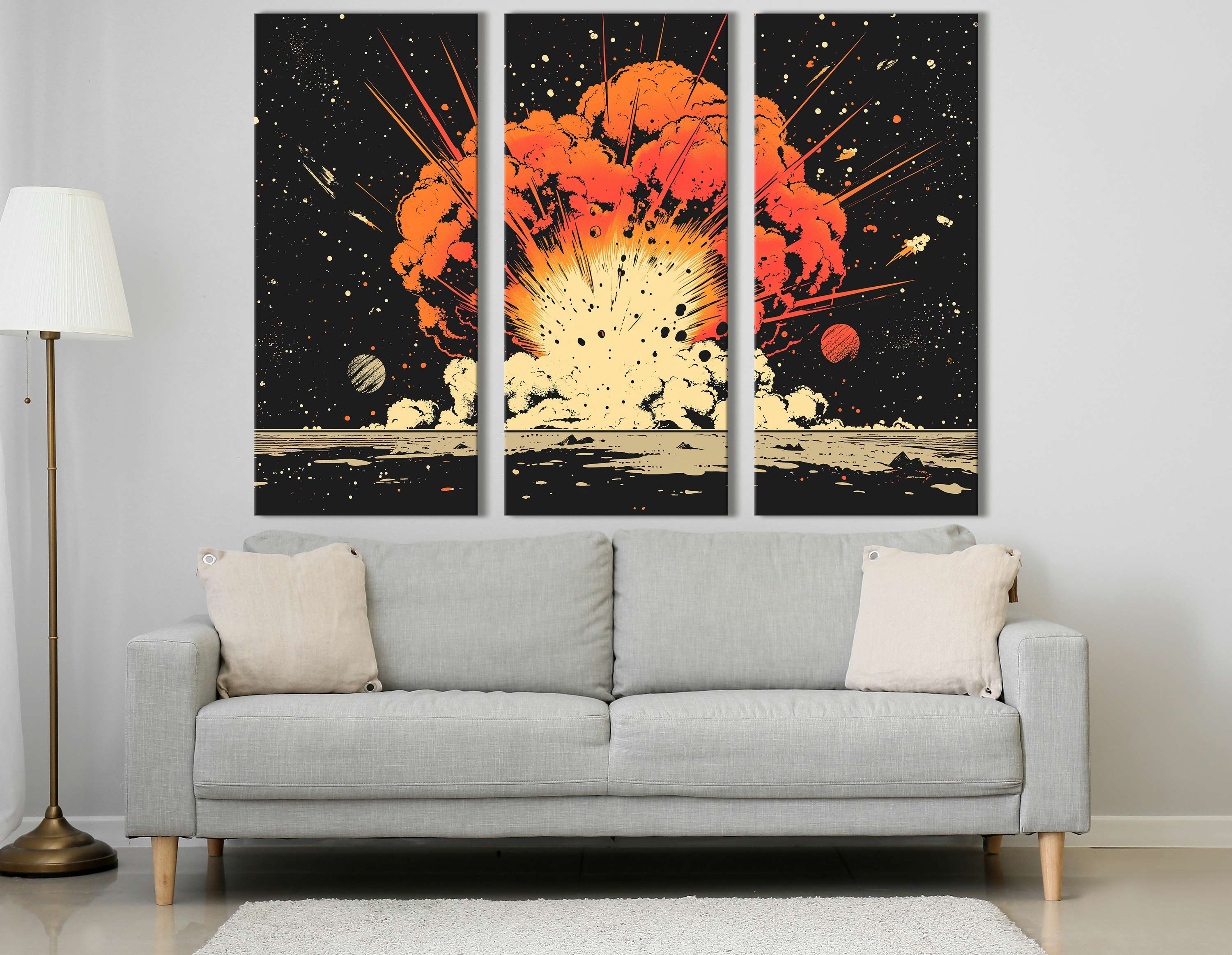 Pop Art Explosion Canvas Print