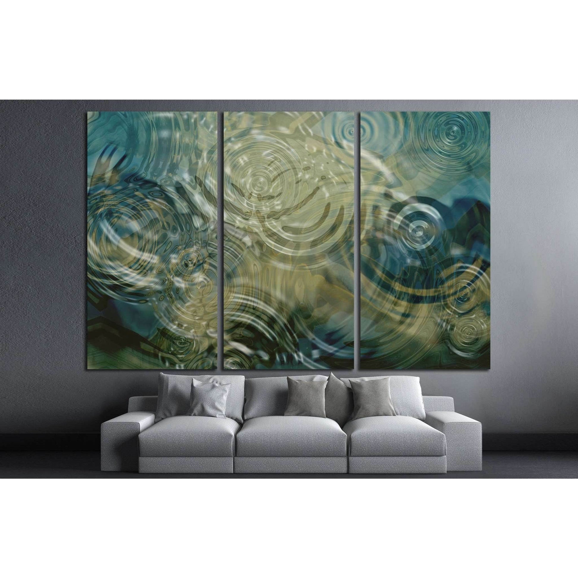 A beautiful close up of ripples on a pond №1397 Ready to Hang Canvas PrintCanvas art arrives ready to hang, with hanging accessories included and no additional framing required. Every canvas print is hand-crafted, made on-demand at our workshop and expert