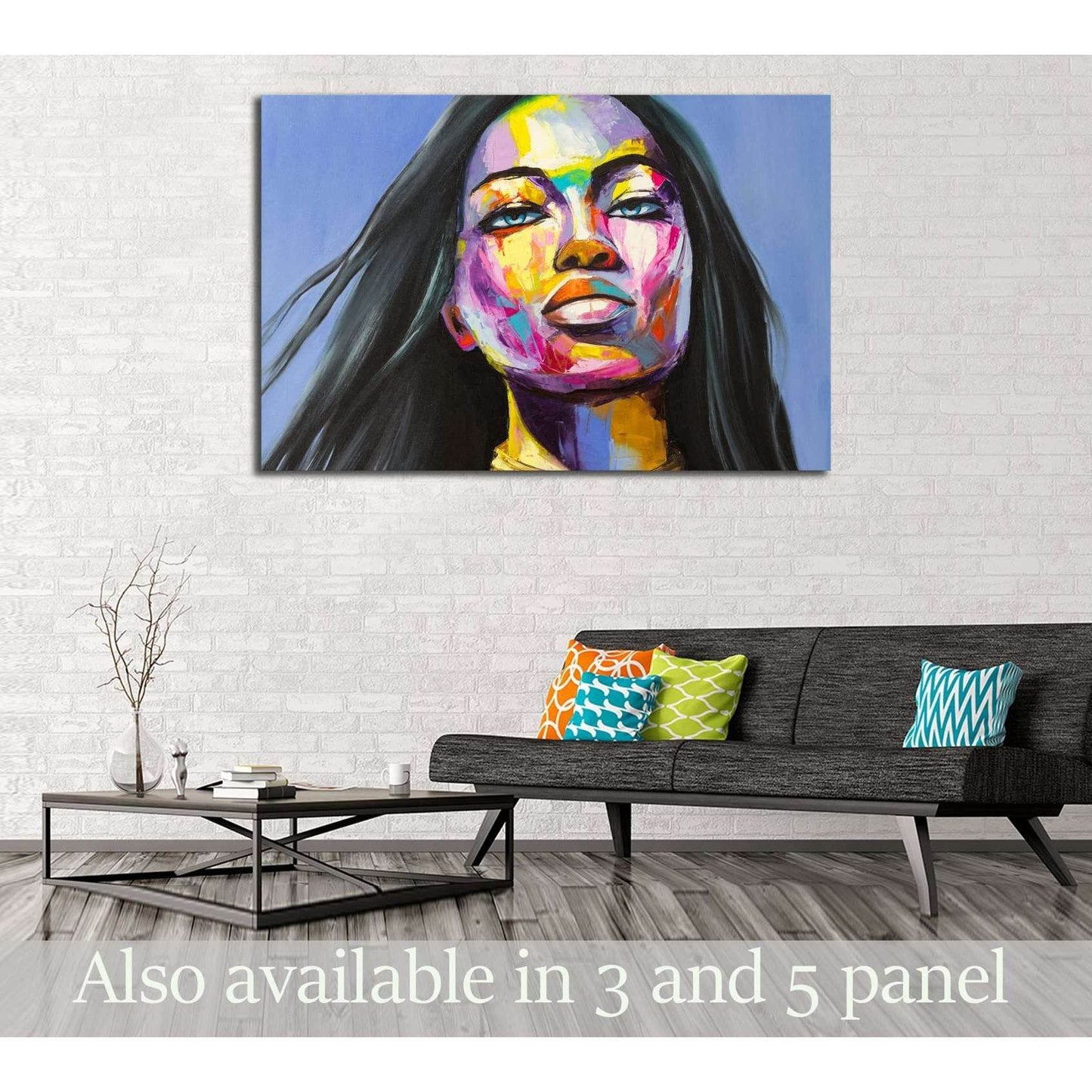 A fantasy woman portrait from colorful emotions series. Oil painting on canvas. №2760 Ready to Hang Canvas PrintCanvas art arrives ready to hang, with hanging accessories included and no additional framing required. Every canvas print is hand-crafted, mad