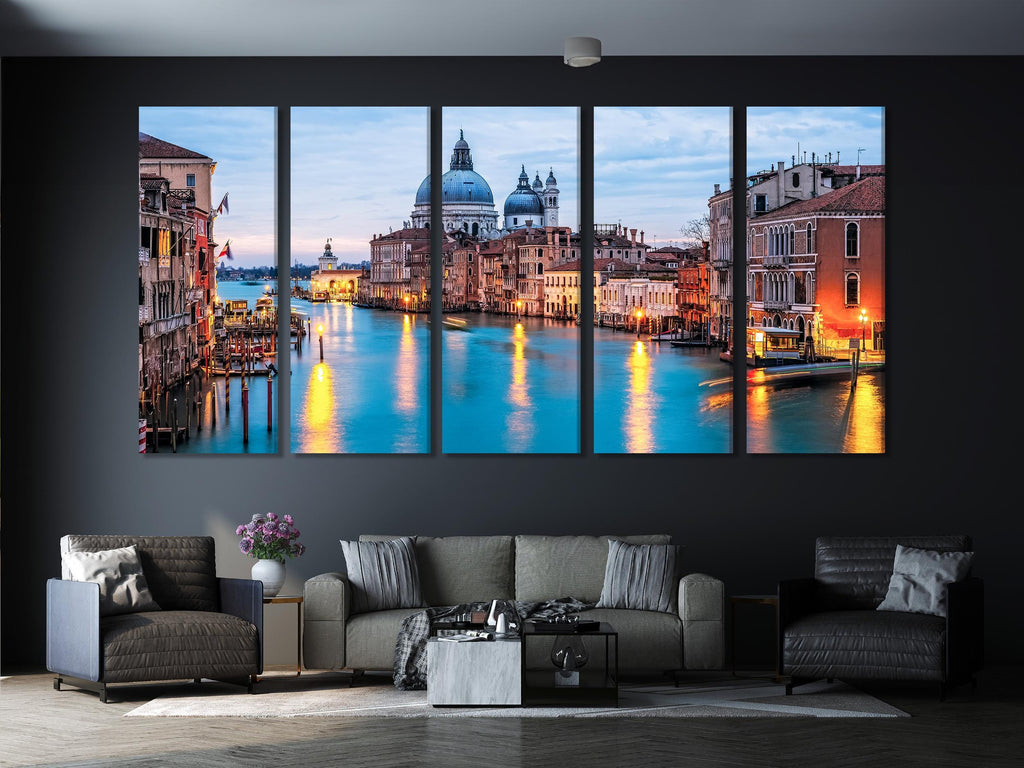 Venice Canvas Art - Grand Canal Wall Art, Basilica Santa Maria della Salute Canvas Print, Italy Wall Art, Italy Canvas Print for Modern Home