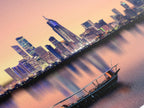 Kuwait Cityscape Wall Art - Kuwait City Skyline Canvas Print, Modern Cityscape Artwork, Kuwait Art Print, Kuwait Wall Decor, Kuwait Painting