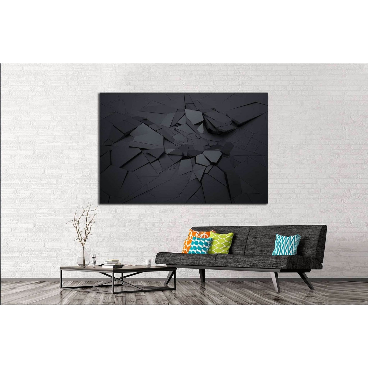 Abstract 3d №1056 Ready to Hang Canvas PrintCanvas art arrives ready to hang, with hanging accessories included and no additional framing required. Every canvas print is hand-crafted, made on-demand at our workshop and expertly stretched around 100% North