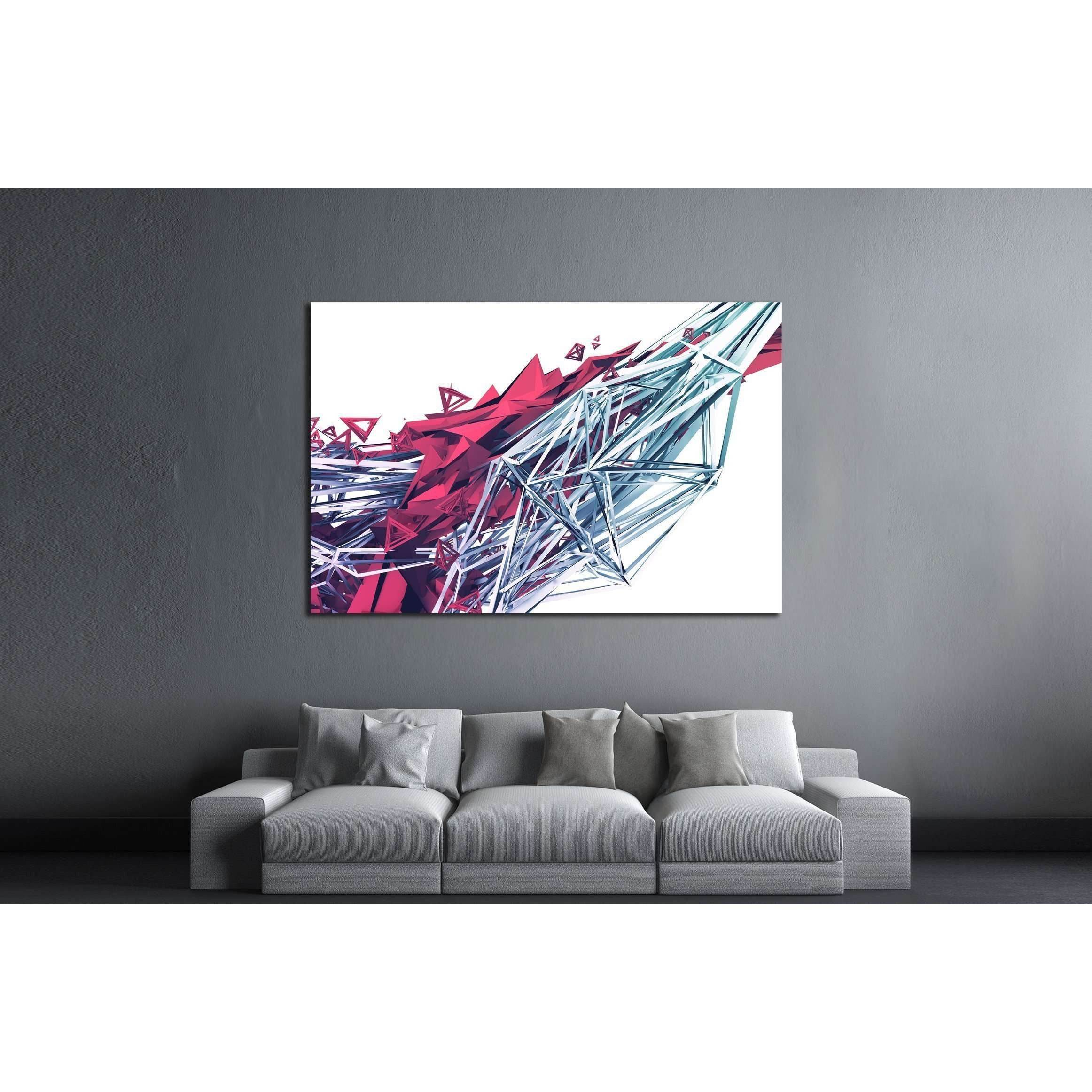 Abstract 3d rendering of chaotic plexus surface. №2559 Ready to Hang Canvas PrintCanvas art arrives ready to hang, with hanging accessories included and no additional framing required. Every canvas print is hand-crafted, made on-demand at our workshop and