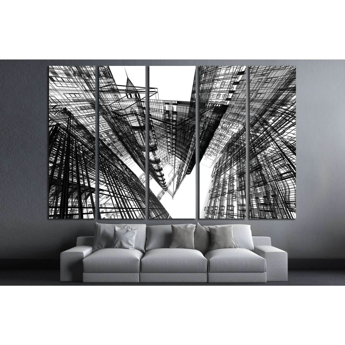 Abstract architecture №1582 Ready to Hang Canvas PrintCanvas art arrives ready to hang, with hanging accessories included and no additional framing required. Every canvas print is hand-crafted, made on-demand at our workshop and expertly stretched around