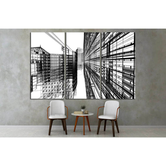Abstract architecture №1583 Ready to Hang Canvas PrintCanvas art arrives ready to hang, with hanging accessories included and no additional framing required. Every canvas print is hand-crafted, made on-demand at our workshop and expertly stretched around