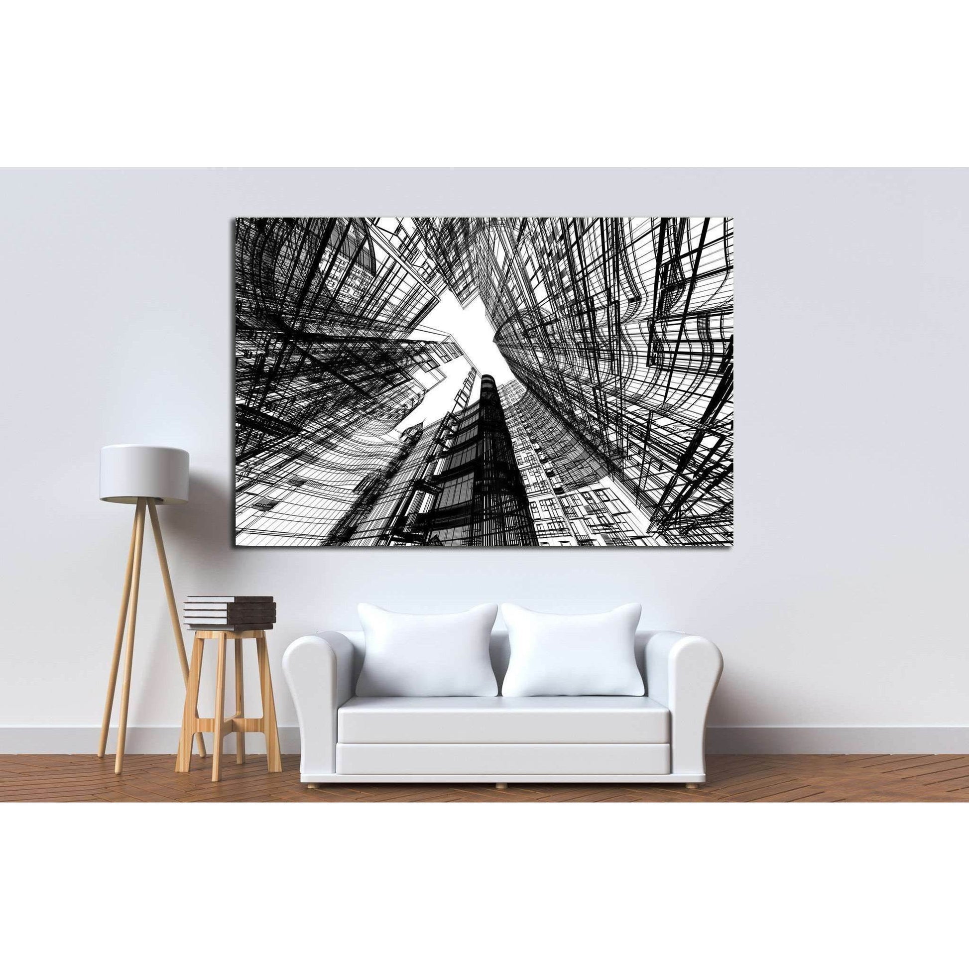 Abstract architecture №1584 Ready to Hang Canvas PrintCanvas art arrives ready to hang, with hanging accessories included and no additional framing required. Every canvas print is hand-crafted, made on-demand at our workshop and expertly stretched around