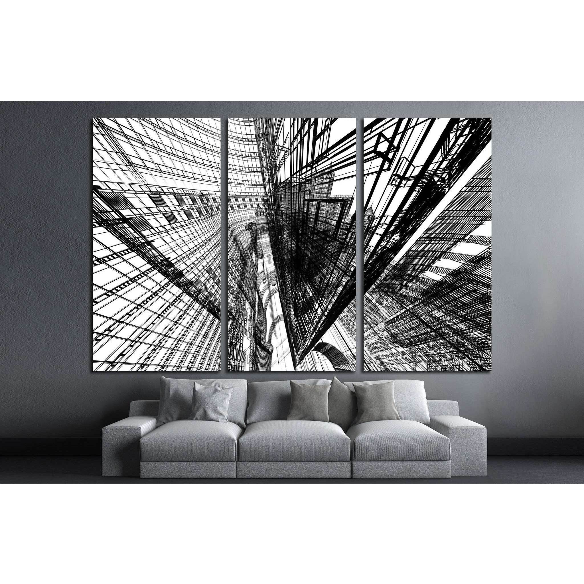 Abstract architecture №1585 Ready to Hang Canvas PrintCanvas art arrives ready to hang, with hanging accessories included and no additional framing required. Every canvas print is hand-crafted, made on-demand at our workshop and expertly stretched around