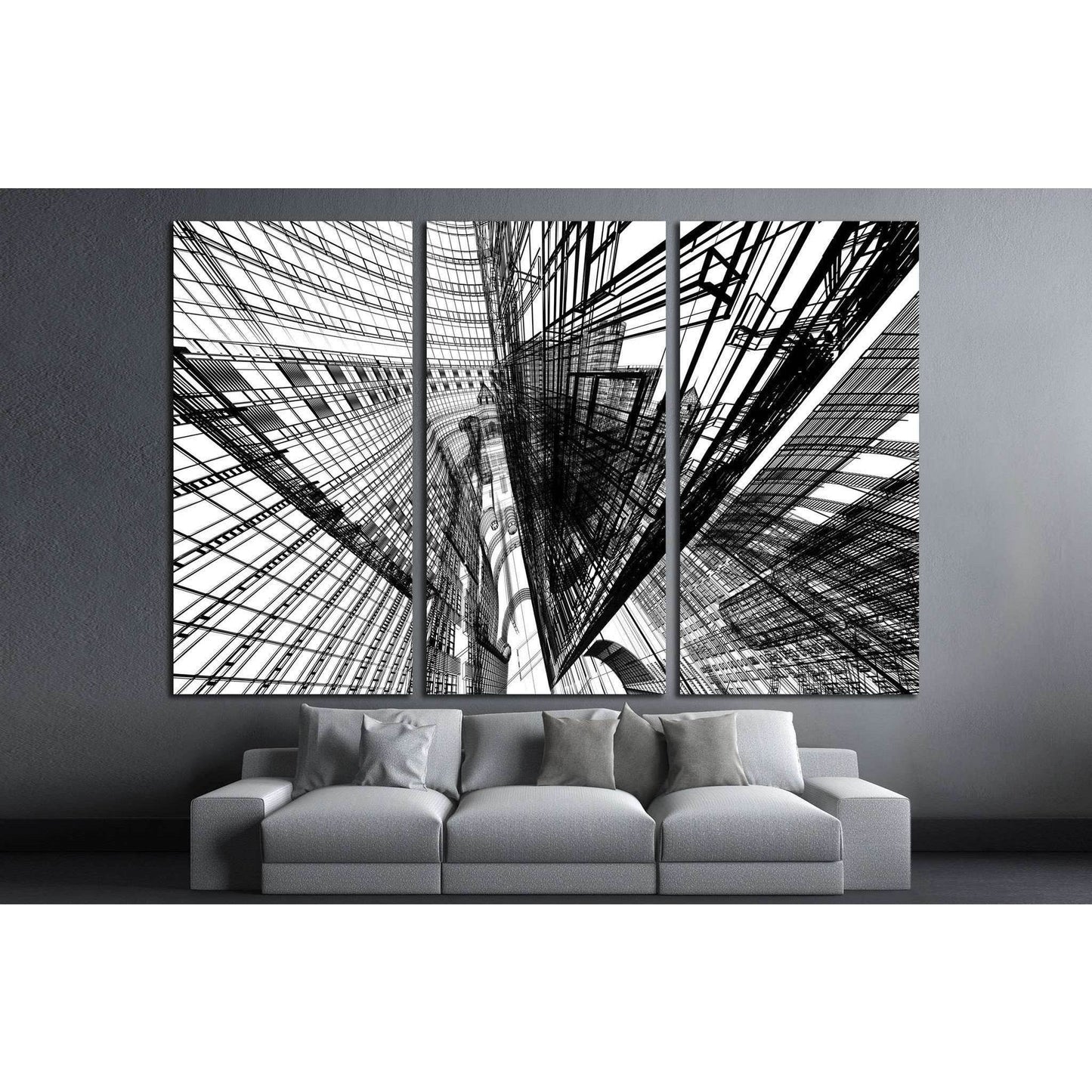 Abstract architecture №1585 Ready to Hang Canvas PrintCanvas art arrives ready to hang, with hanging accessories included and no additional framing required. Every canvas print is hand-crafted, made on-demand at our workshop and expertly stretched around