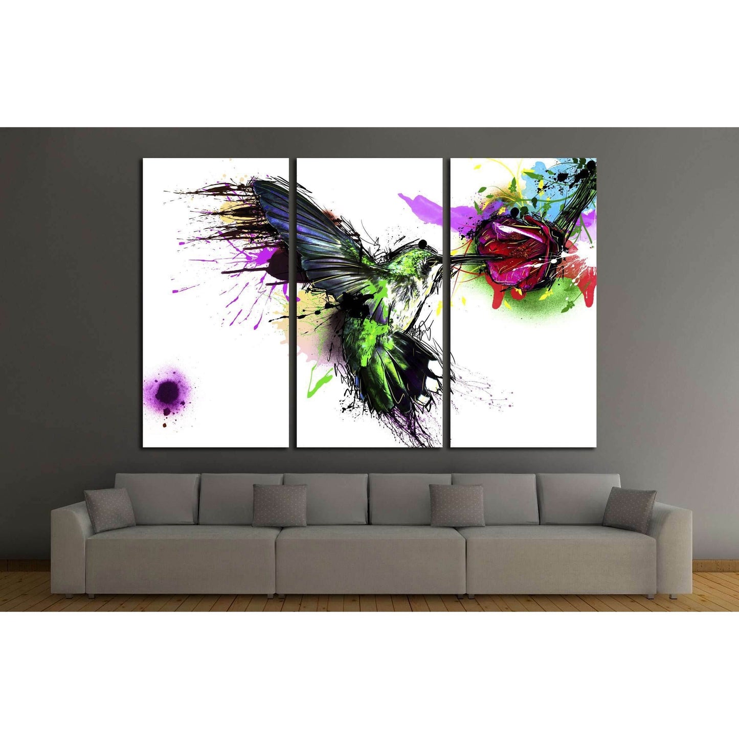 Abstract bird №3310 Ready to Hang Canvas PrintCanvas art arrives ready to hang, with hanging accessories included and no additional framing required. Every canvas print is hand-crafted, made on-demand at our workshop and expertly stretched around 100% Nor