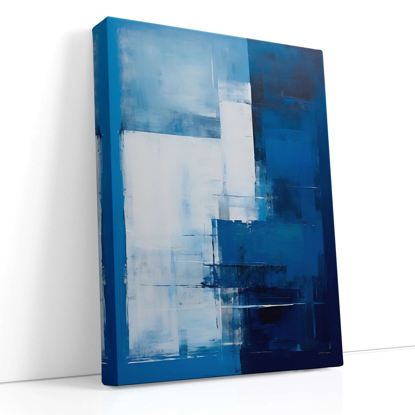 Abstract Blue Composition - Canvas Print - Artoholica Ready to Hang Canvas Print