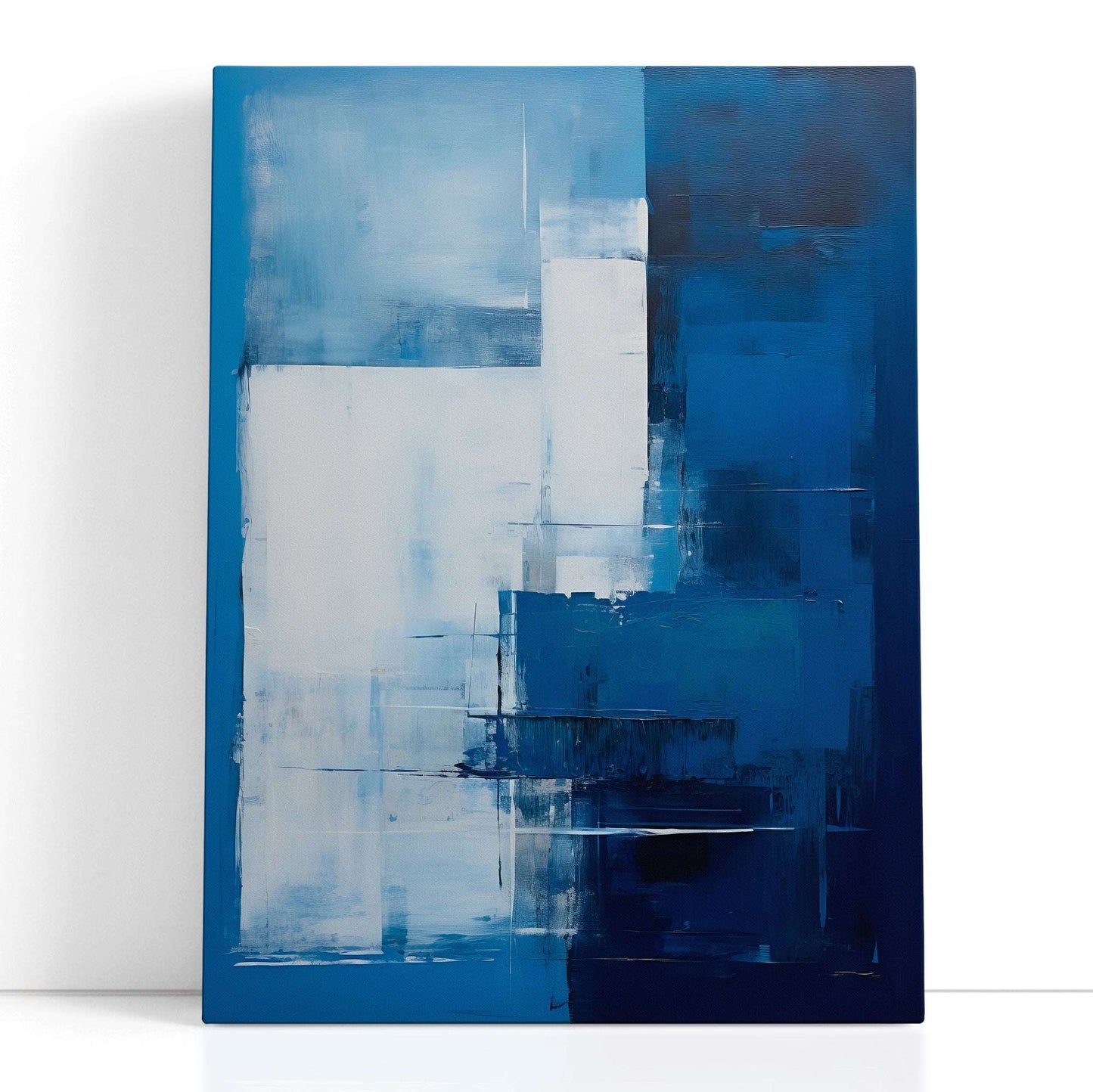 Abstract Blue Composition - Canvas Print - Artoholica Ready to Hang Canvas Print