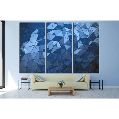 Abstract Blue polygon background №1607 Ready to Hang Canvas PrintCanvas art arrives ready to hang, with hanging accessories included and no additional framing required. Every canvas print is hand-crafted, made on-demand at our workshop and expertly stretc