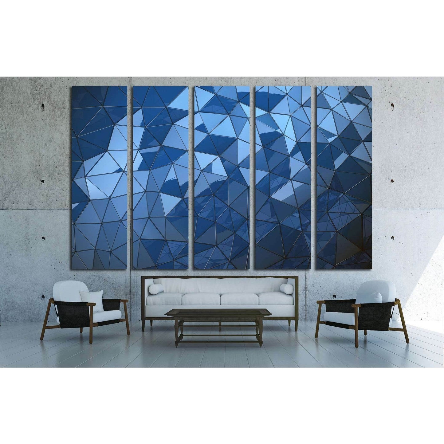 Abstract Blue polygon background №1607 Ready to Hang Canvas PrintCanvas art arrives ready to hang, with hanging accessories included and no additional framing required. Every canvas print is hand-crafted, made on-demand at our workshop and expertly stretc