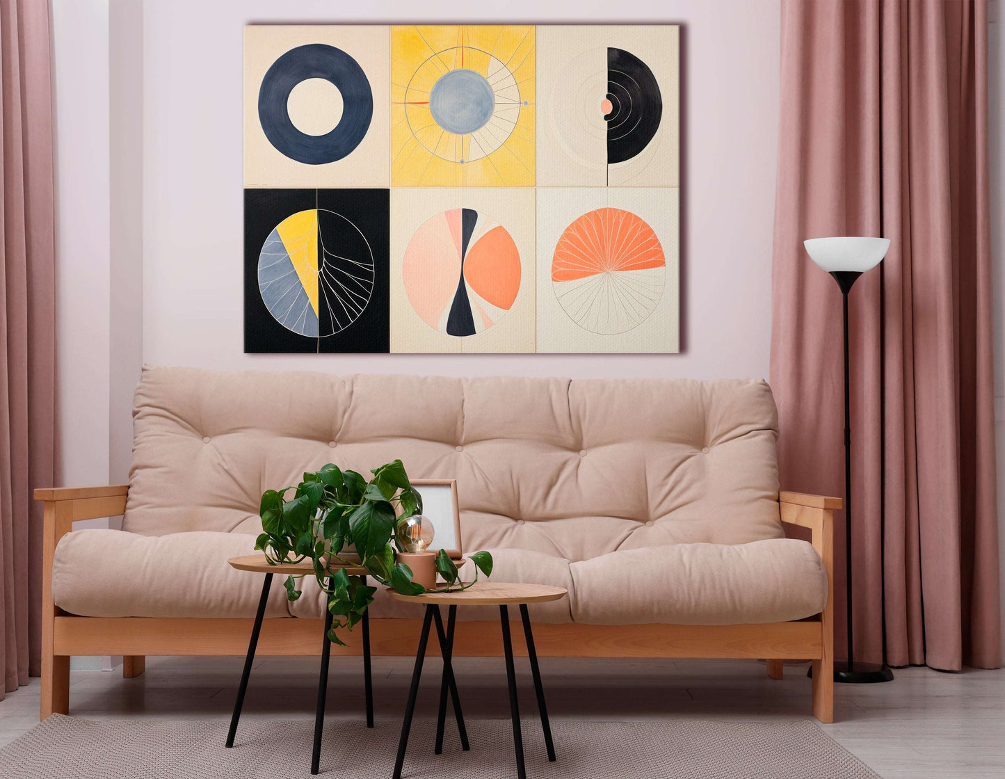 Abstract Circular Compositions - Canvas Print - Artoholica Ready to Hang Canvas Print