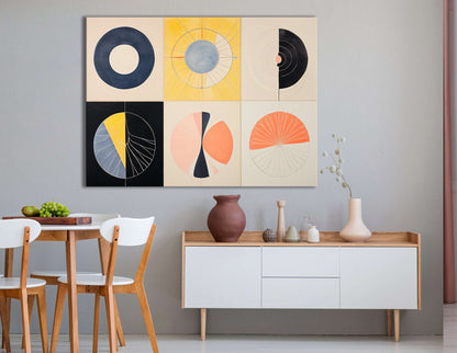 Abstract Circular Compositions - Canvas Print - Artoholica Ready to Hang Canvas Print