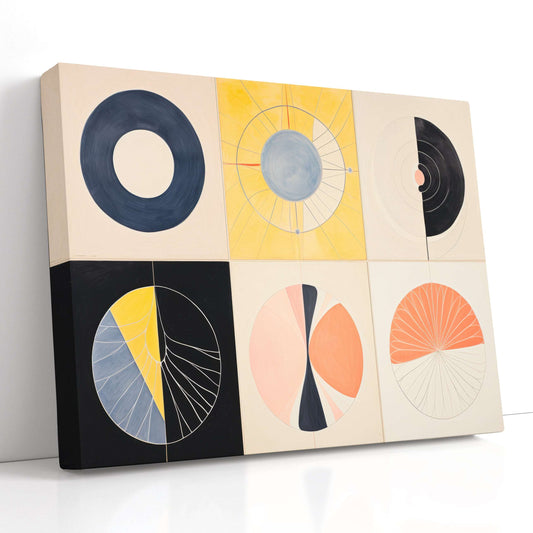 Abstract Circular Compositions - Canvas Print - Artoholica Ready to Hang Canvas Print
