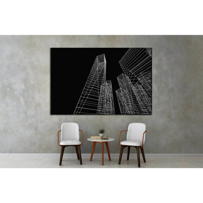 abstract city buildings sketch №1580 Ready to Hang Canvas PrintCanvas art arrives ready to hang, with hanging accessories included and no additional framing required. Every canvas print is hand-crafted, made on-demand at our workshop and expertly stretche