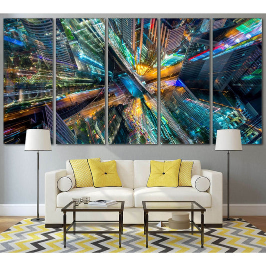 Abstract City №792 Ready to Hang Canvas PrintCanvas art arrives ready to hang, with hanging accessories included and no additional framing required. Every canvas print is hand-crafted, made on-demand at our workshop and expertly stretched around 100% Nort