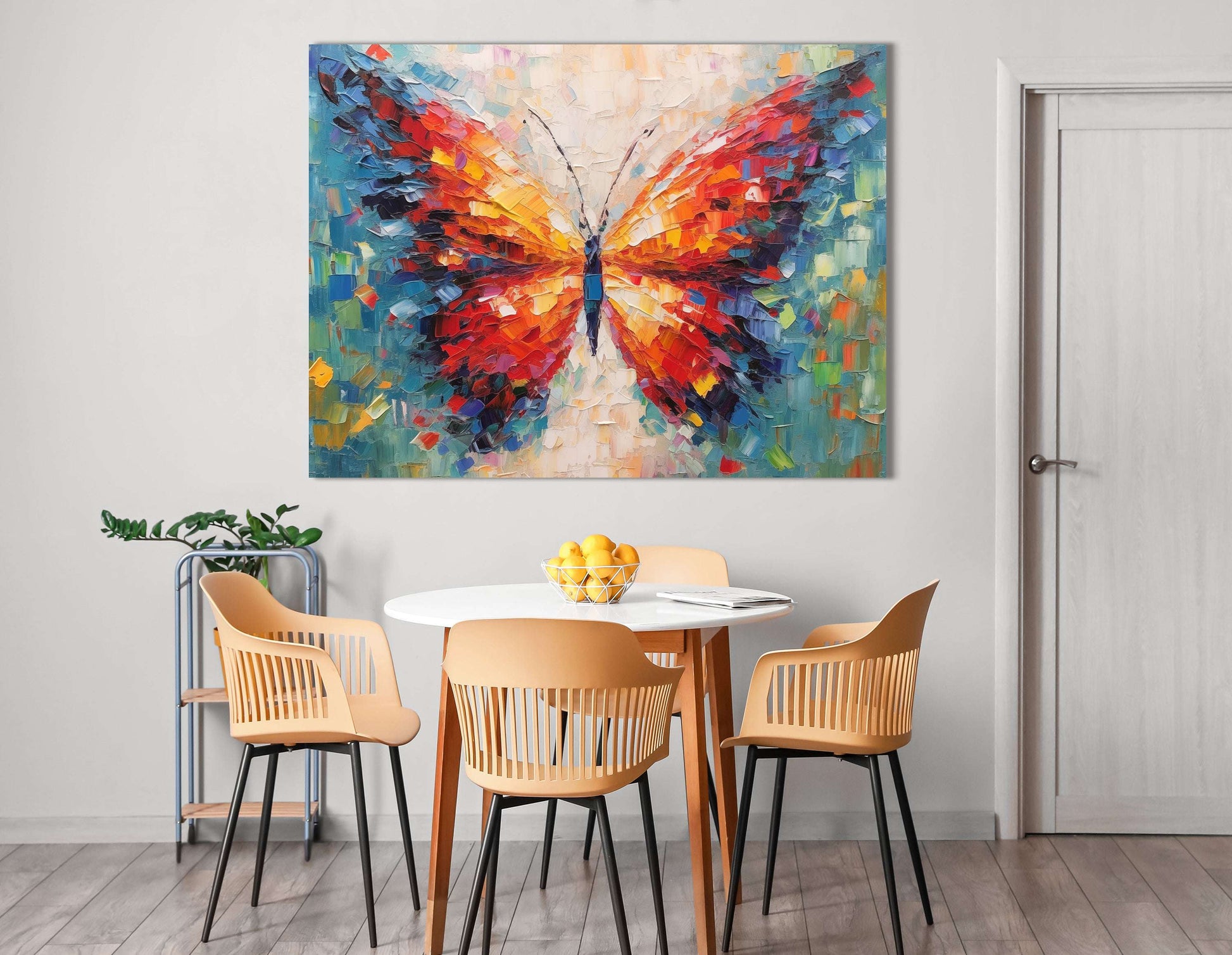 Abstract Colorful Butterfly - Canvas Print - Artoholica Ready to Hang Canvas Print