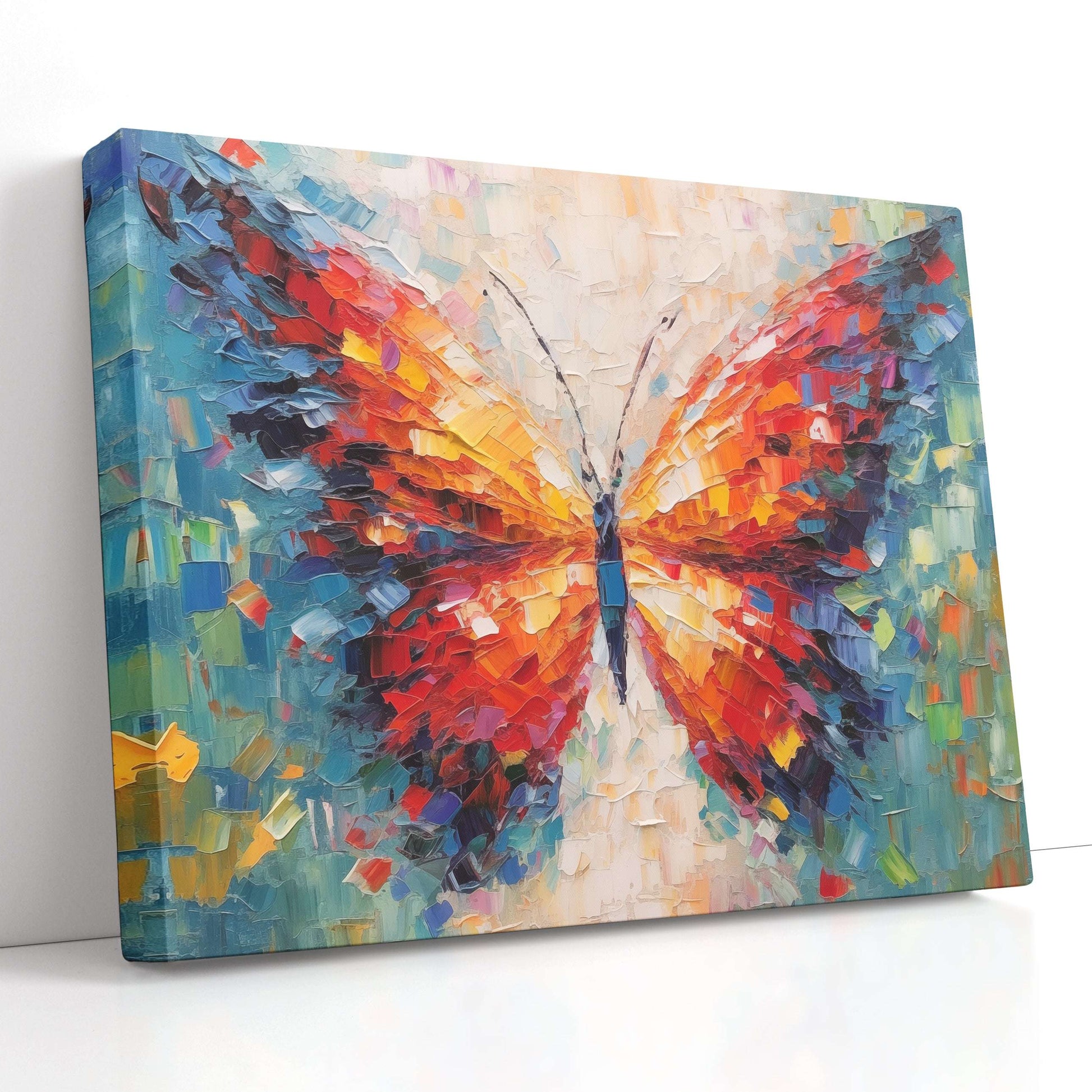 Abstract Colorful Butterfly - Canvas Print - Artoholica Ready to Hang Canvas Print