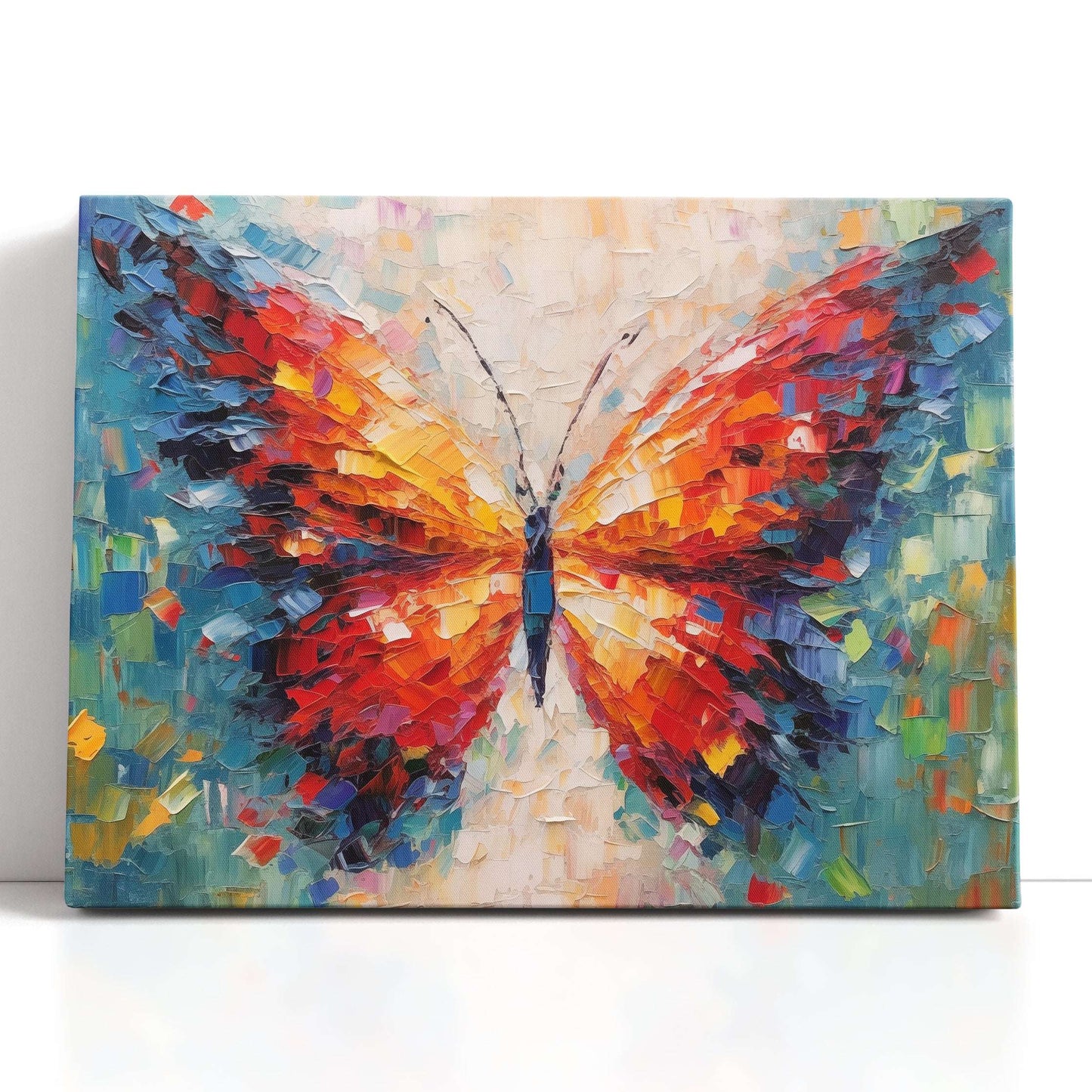 Abstract Colorful Butterfly - Canvas Print - Artoholica Ready to Hang Canvas Print