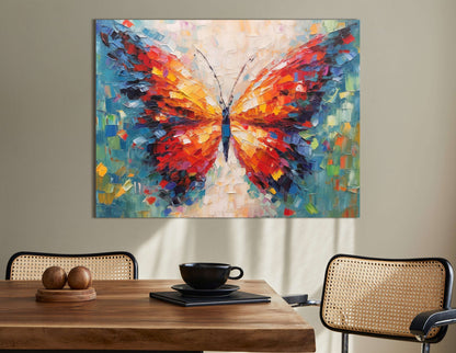 Abstract Colorful Butterfly - Canvas Print - Artoholica Ready to Hang Canvas Print