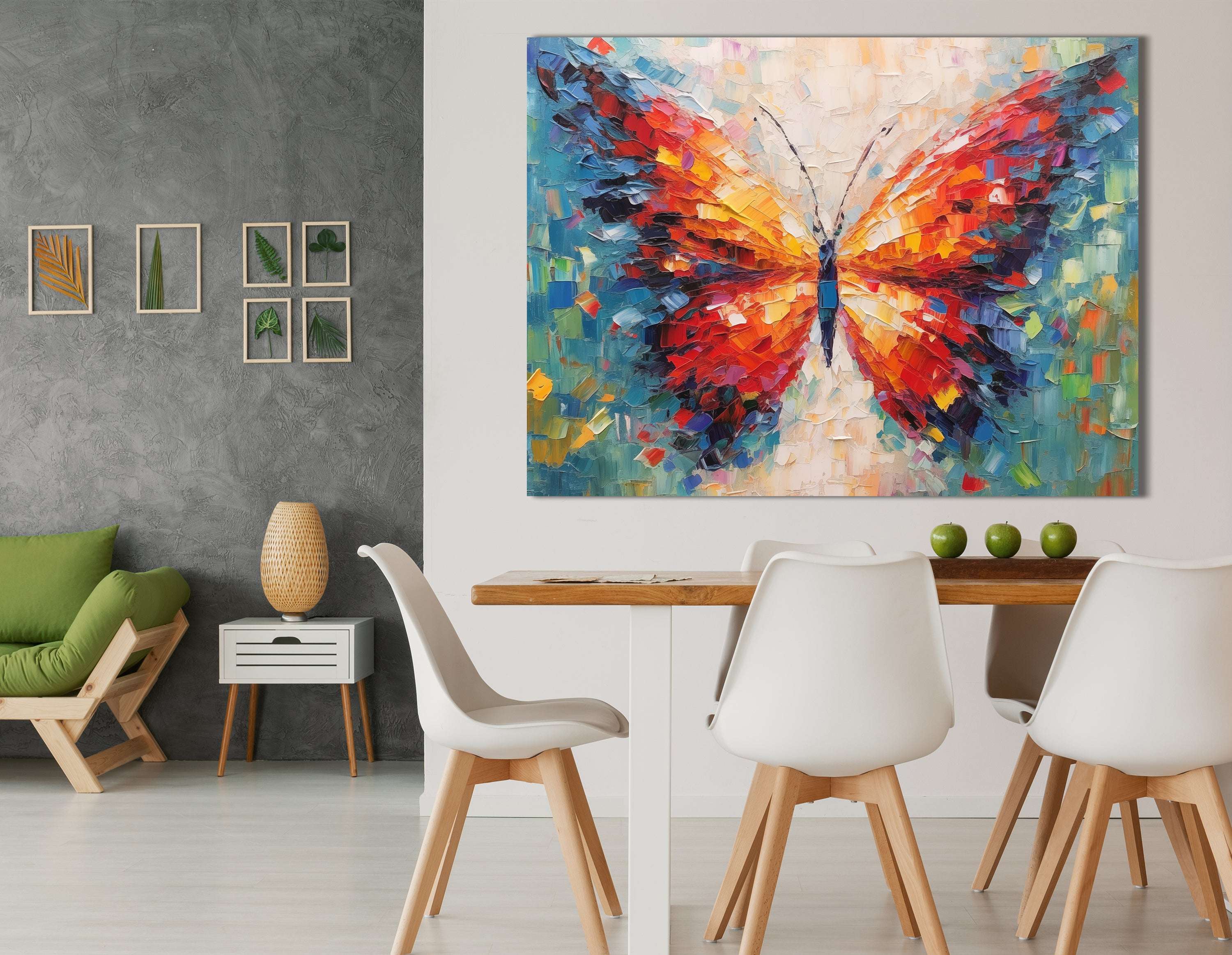 Abstract Colorful Butterfly - Canvas Print - Artoholica Ready to Hang Canvas Print