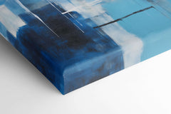 Abstract Cool Hues Landscape - Canvas Print - Artoholica Ready to Hang Canvas Print