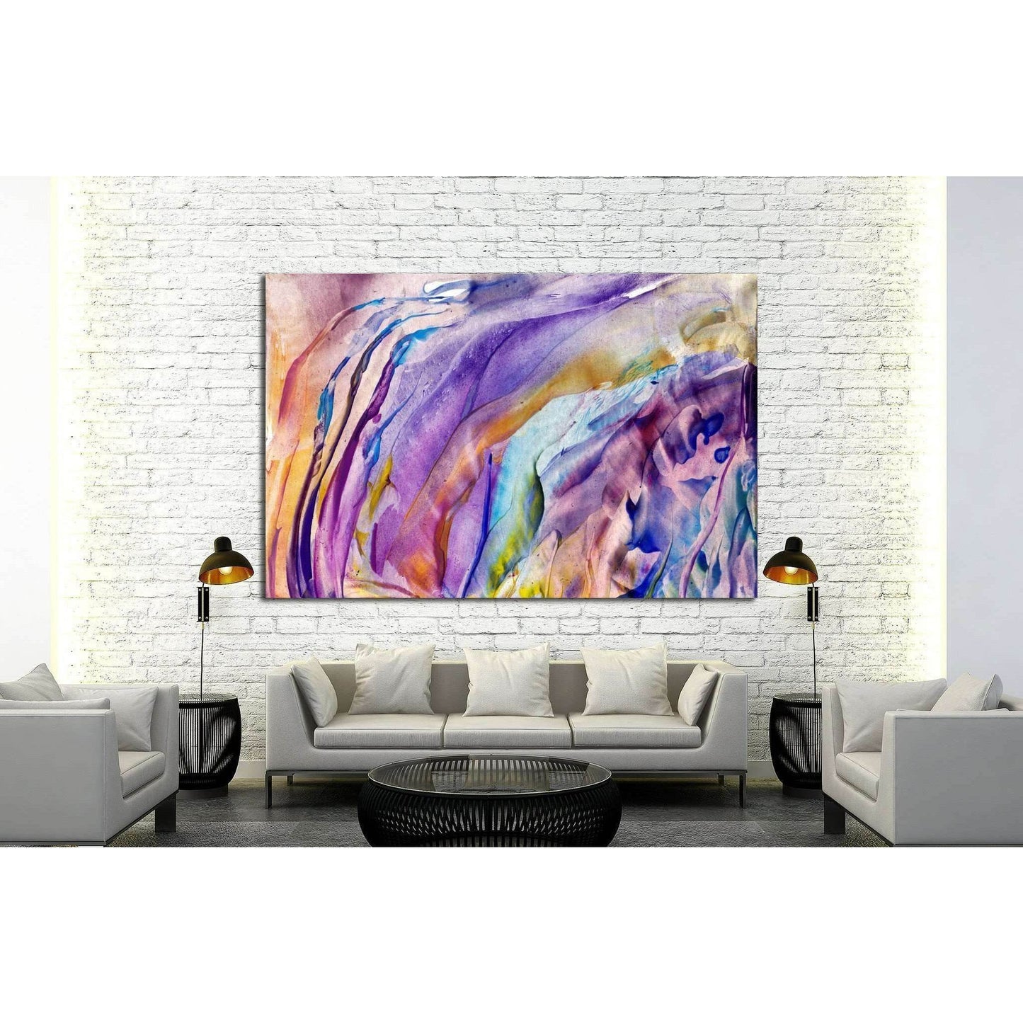 Abstract Flower №1338 Ready to Hang Canvas PrintCanvas art arrives ready to hang, with hanging accessories included and no additional framing required. Every canvas print is hand-crafted, made on-demand at our workshop and expertly stretched around 100% N