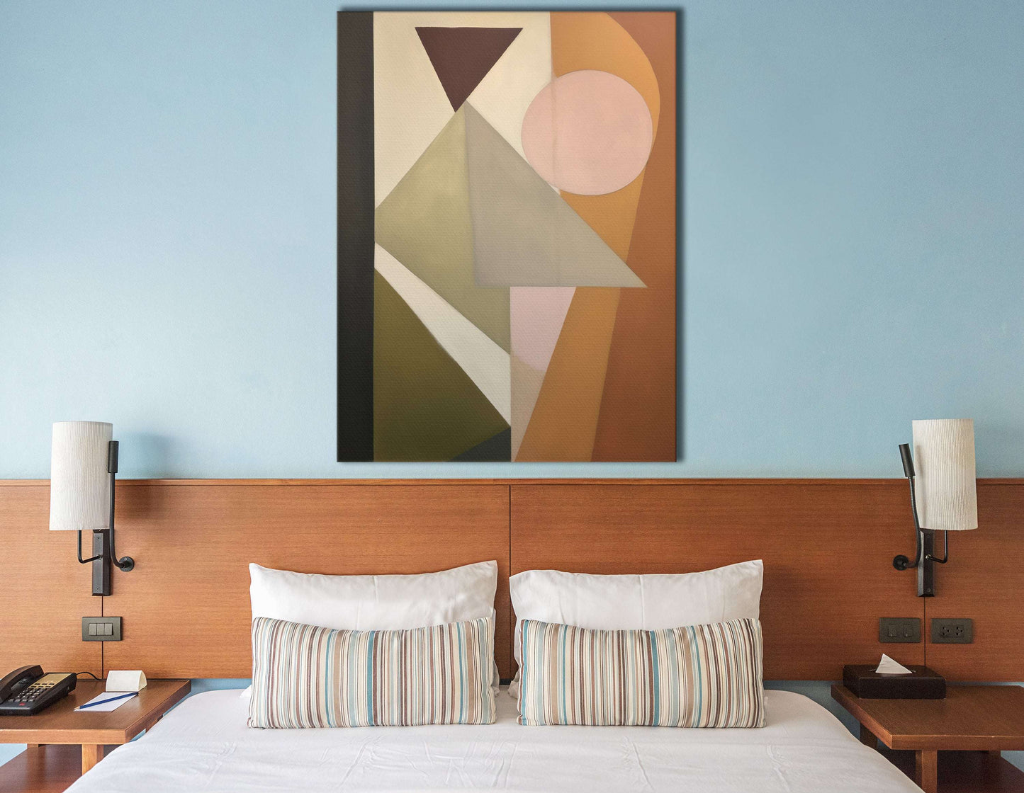 Abstract Geometric Interplay - Canvas Print - Artoholica Ready to Hang Canvas Print