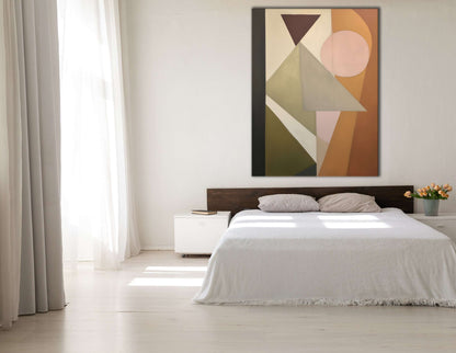 Abstract Geometric Interplay - Canvas Print - Artoholica Ready to Hang Canvas Print