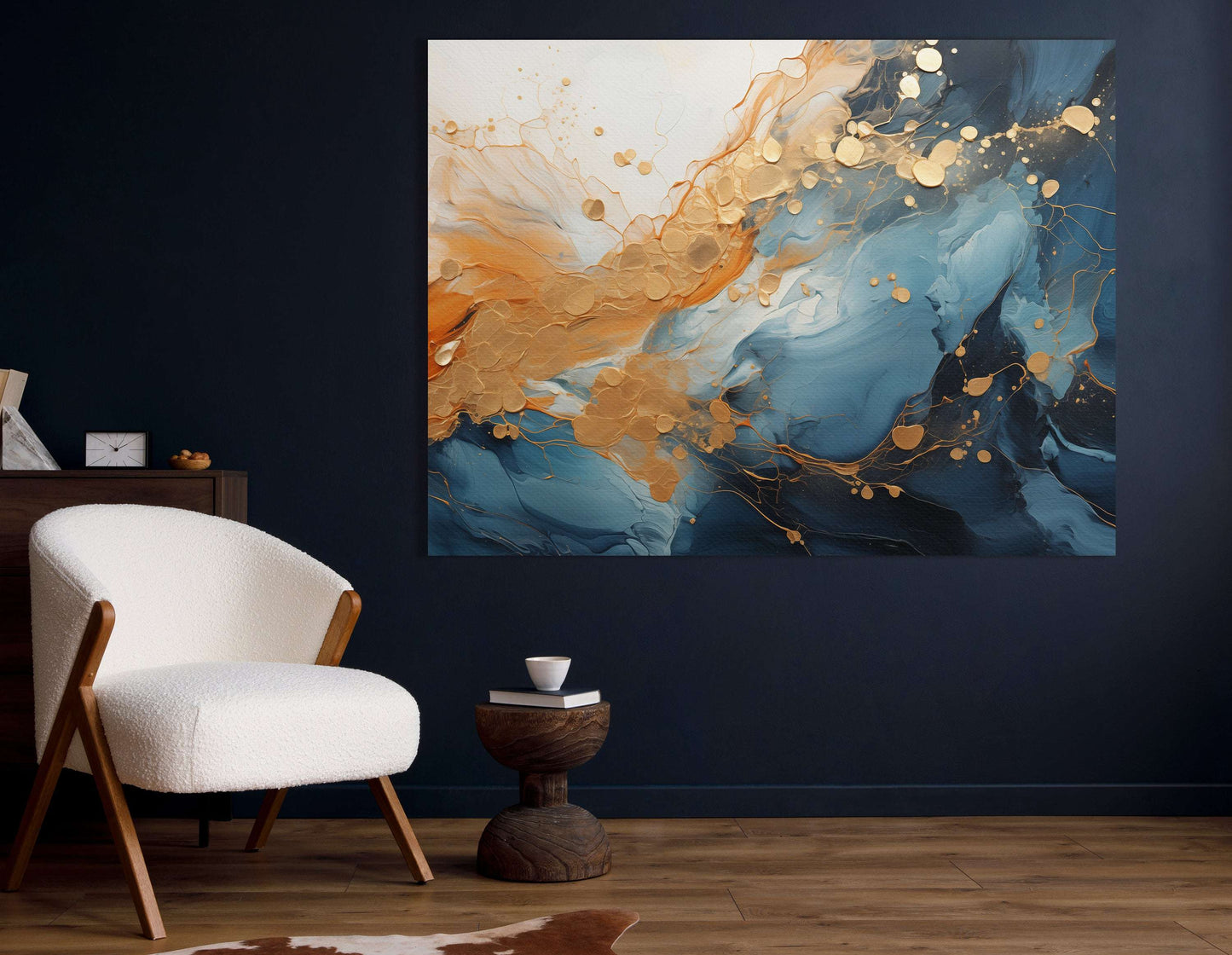 Abstract Gold Leaf - Canvas Print - Artoholica Ready to Hang Canvas Print