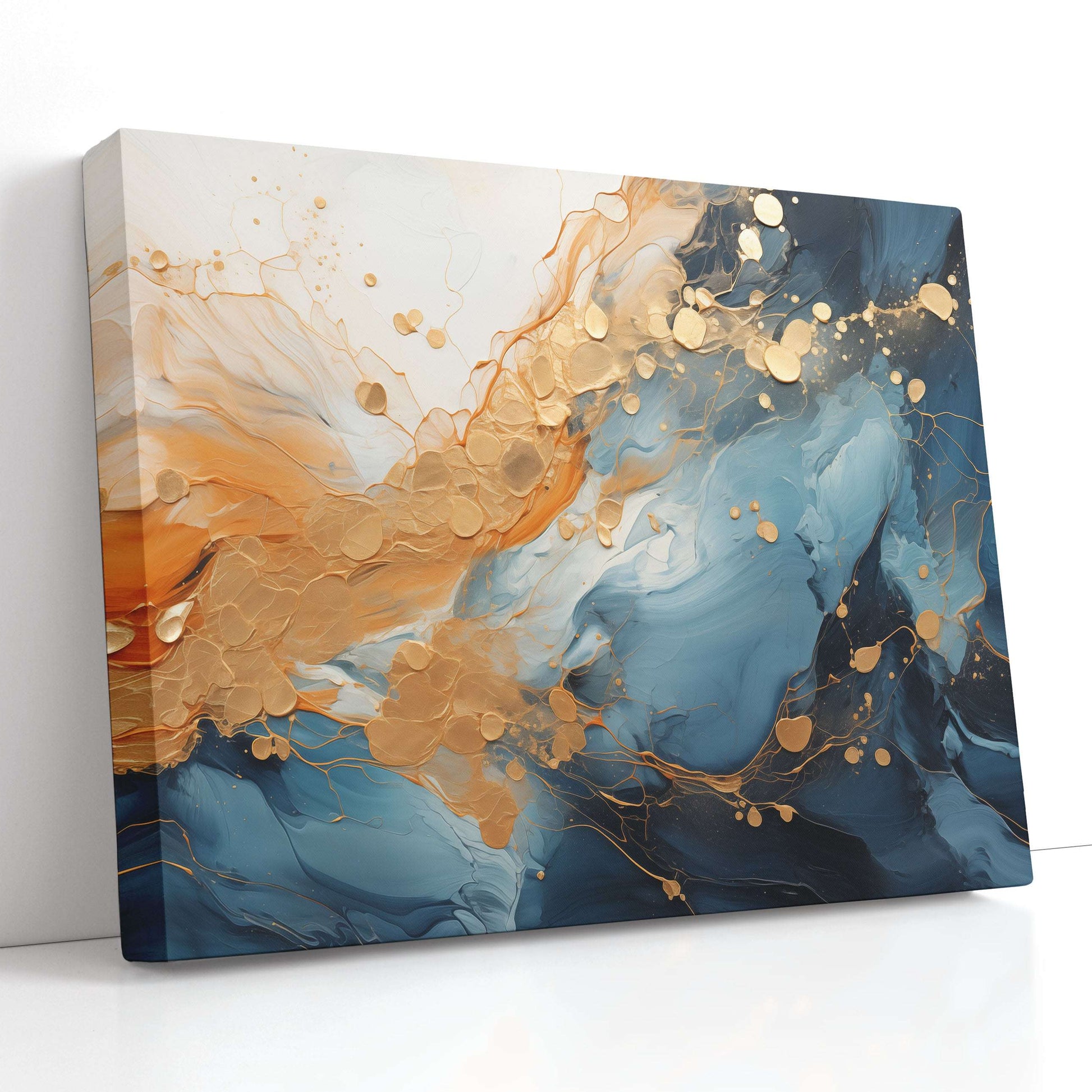 Abstract Gold Leaf - Canvas Print - Artoholica Ready to Hang Canvas Print