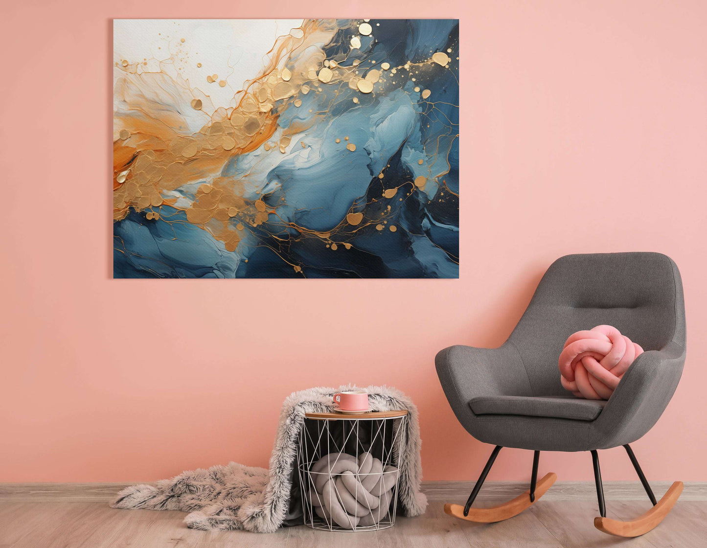 Abstract Gold Leaf - Canvas Print - Artoholica Ready to Hang Canvas Print