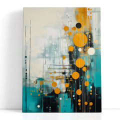 Abstract Golden Bubbles - Canvas Print - Artoholica Ready to Hang Canvas Print