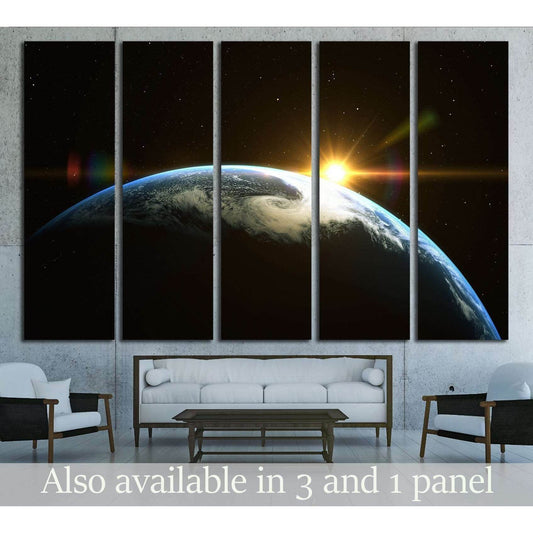 Abstract space sunrise. Elements of this image furnished by NASA №2455 Ready to Hang Canvas PrintCanvas art arrives ready to hang, with hanging accessories included and no additional framing required. Every canvas print is hand-crafted, made on-demand at