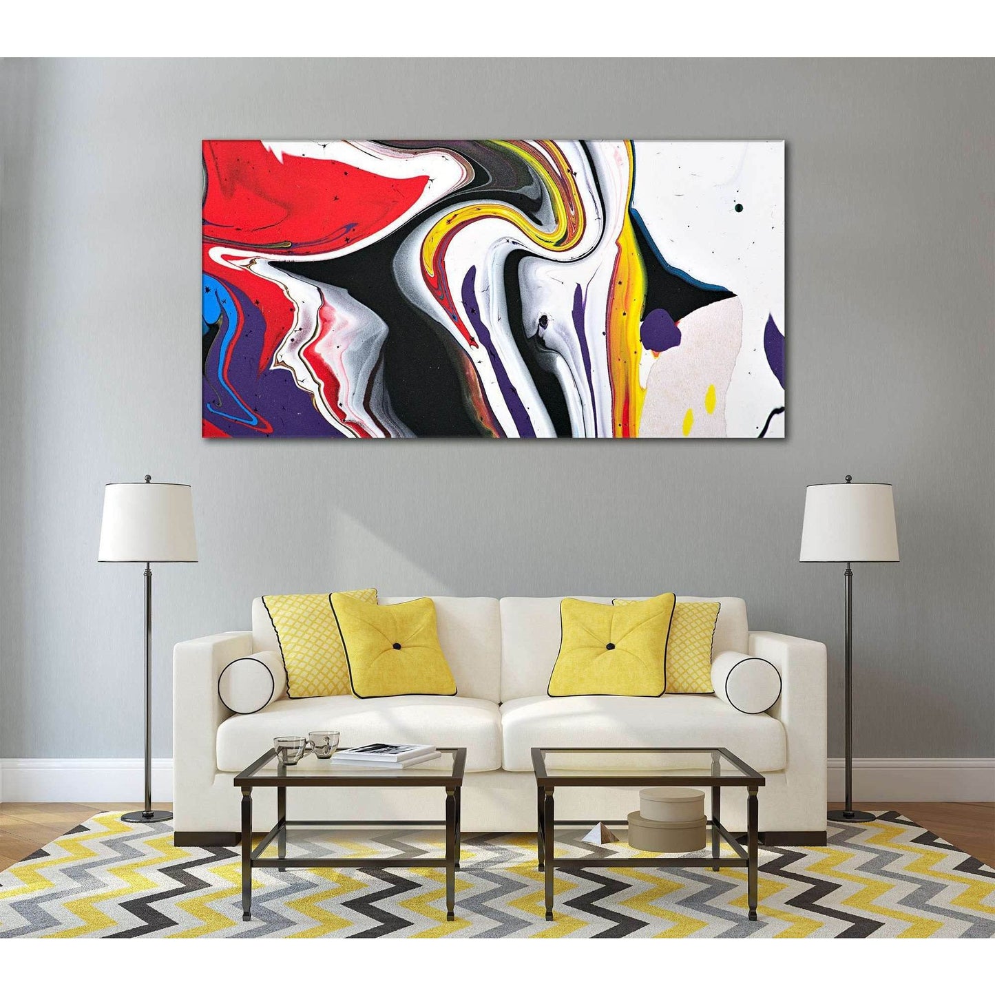 Abstract Wall Art №784 Ready to Hang Canvas PrintCanvas art arrives ready to hang, with hanging accessories included and no additional framing required. Every canvas print is hand-crafted, made on-demand at our workshop and expertly stretched around 100%