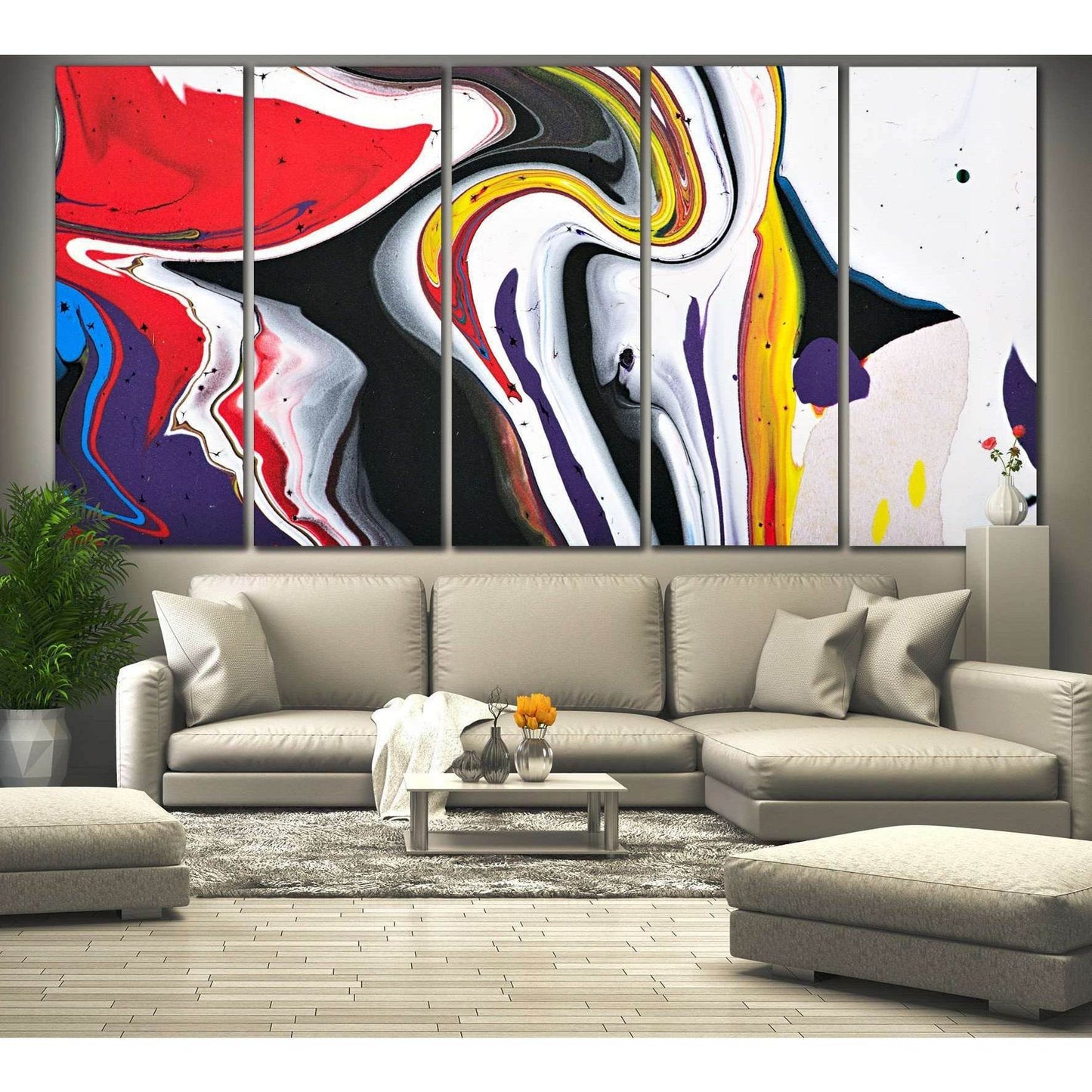 Abstract Wall Art №784 Ready to Hang Canvas PrintCanvas art arrives ready to hang, with hanging accessories included and no additional framing required. Every canvas print is hand-crafted, made on-demand at our workshop and expertly stretched around 100%