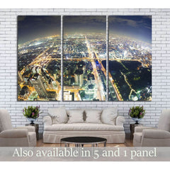 Aerial fisheye view of buildings in Osaka in Japan at night №2658 Ready to Hang Canvas PrintCanvas art arrives ready to hang, with hanging accessories included and no additional framing required. Every canvas print is hand-crafted, made on-demand at our w