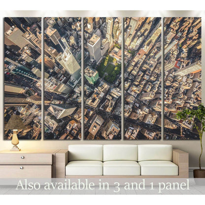 Aerial photograph taken from a helicopter in New York City, New York, USA №2219 Ready to Hang Canvas PrintCanvas art arrives ready to hang, with hanging accessories included and no additional framing required. Every canvas print is hand-crafted, made on-d