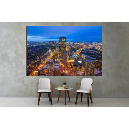 Aerial view of Boston in Massachusetts, USA №1518 Ready to Hang Canvas PrintCanvas art arrives ready to hang, with hanging accessories included and no additional framing required. Every canvas print is hand-crafted, made on-demand at our workshop and expe