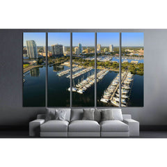Aerial view of downtown St. Petersburg, Florida №1666 Ready to Hang Canvas PrintCanvas art arrives ready to hang, with hanging accessories included and no additional framing required. Every canvas print is hand-crafted, made on-demand at our workshop and