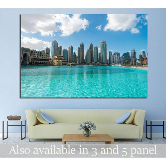 Aerial view of Dubai skyline, UAE №1023 Ready to Hang Canvas PrintCanvas art arrives ready to hang, with hanging accessories included and no additional framing required. Every canvas print is hand-crafted, made on-demand at our workshop and expertly stret