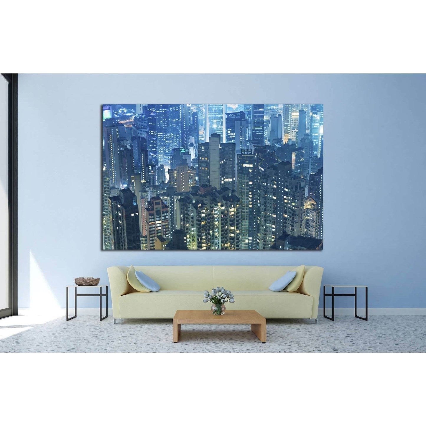 Aerial view of Hong Kong City №1525 Ready to Hang Canvas PrintCanvas art arrives ready to hang, with hanging accessories included and no additional framing required. Every canvas print is hand-crafted, made on-demand at our workshop and expertly stretched