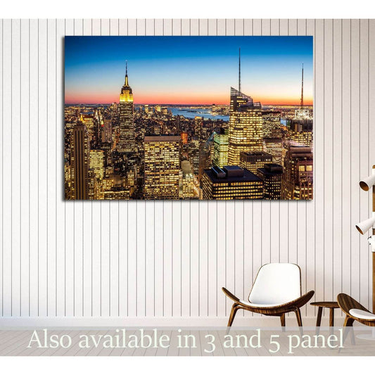 Aerial view of New York city in the USA №2044 Ready to Hang Canvas PrintCanvas art arrives ready to hang, with hanging accessories included and no additional framing required. Every canvas print is hand-crafted, made on-demand at our workshop and expertly