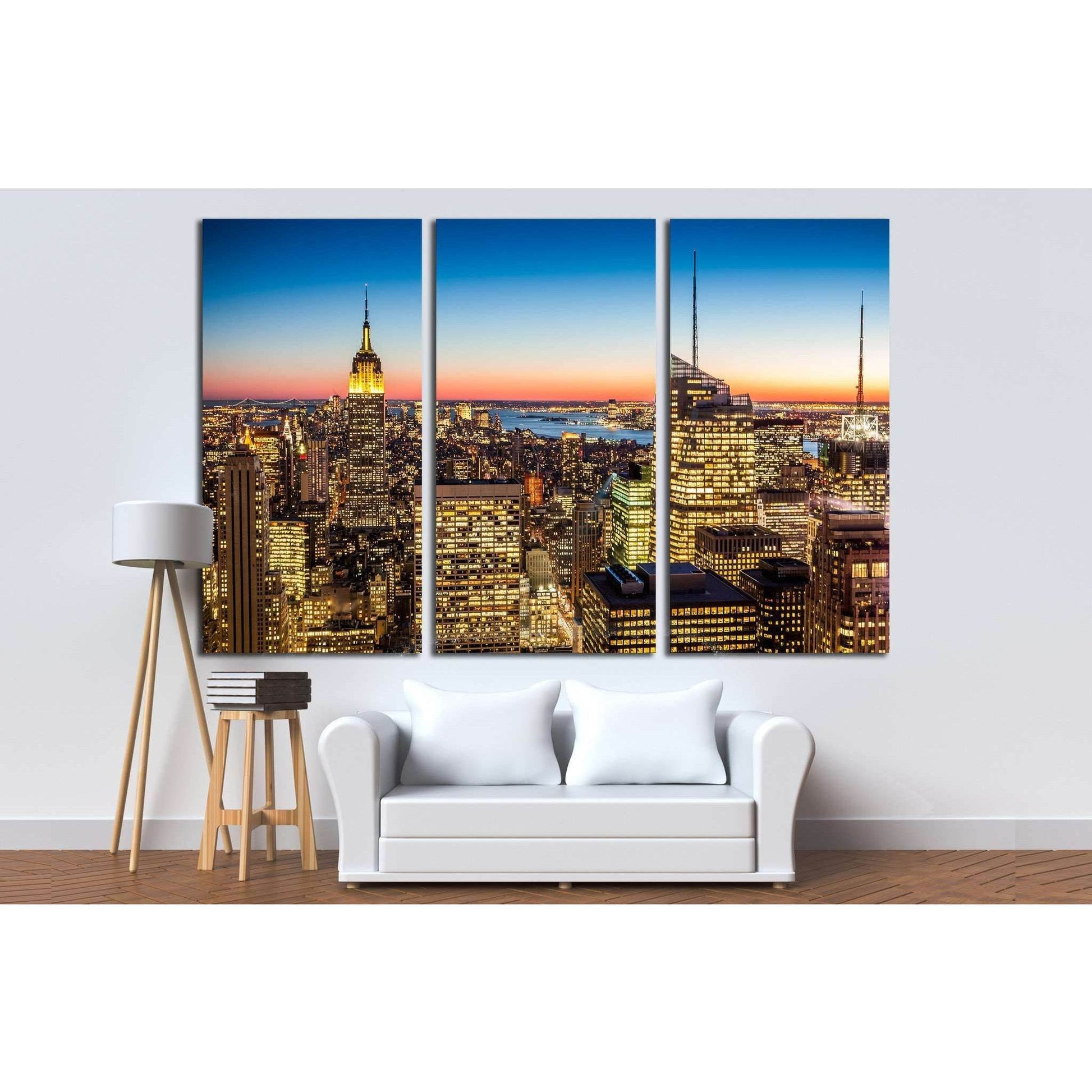 Aerial view of New York city in the USA №2044 Ready to Hang Canvas PrintCanvas art arrives ready to hang, with hanging accessories included and no additional framing required. Every canvas print is hand-crafted, made on-demand at our workshop and expertly