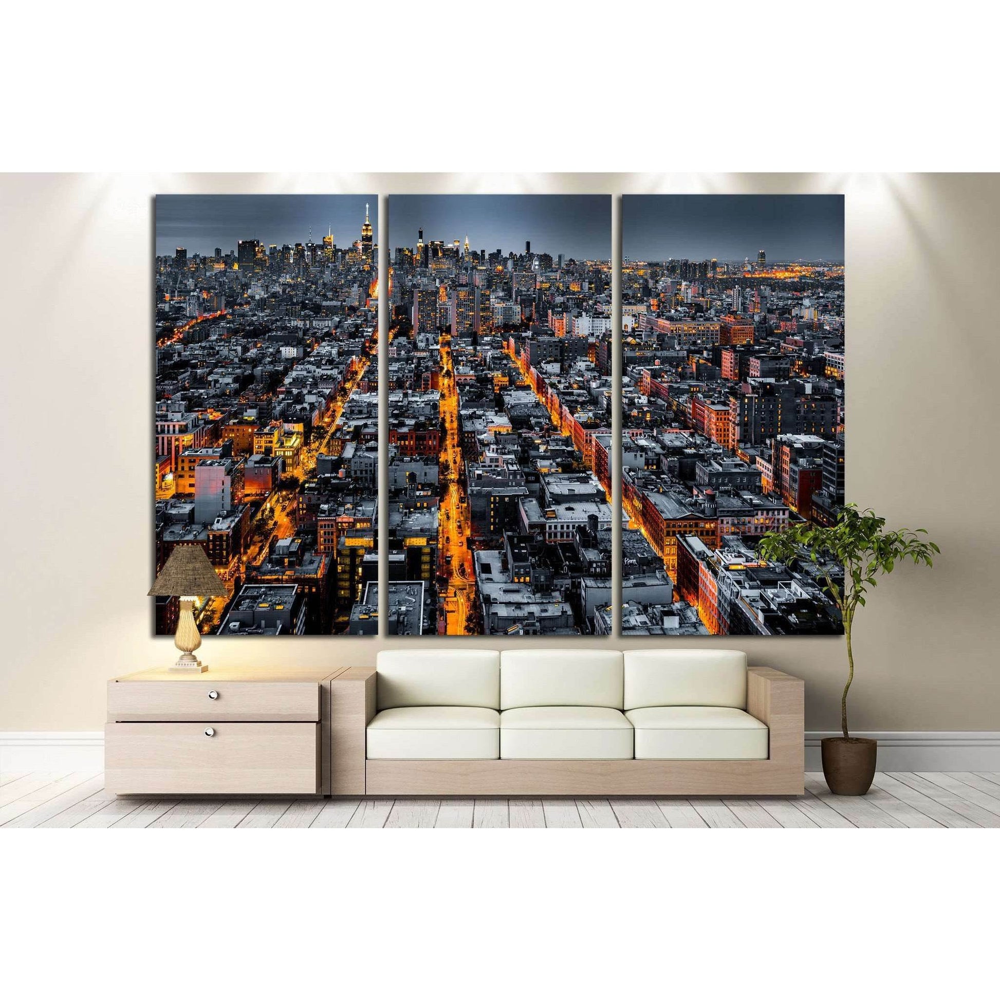 Aerial view of New York City №1119 Ready to Hang Canvas PrintCanvas art arrives ready to hang, with hanging accessories included and no additional framing required. Every canvas print is hand-crafted, made on-demand at our workshop and expertly stretched